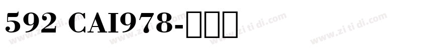 592 CAI978字体转换